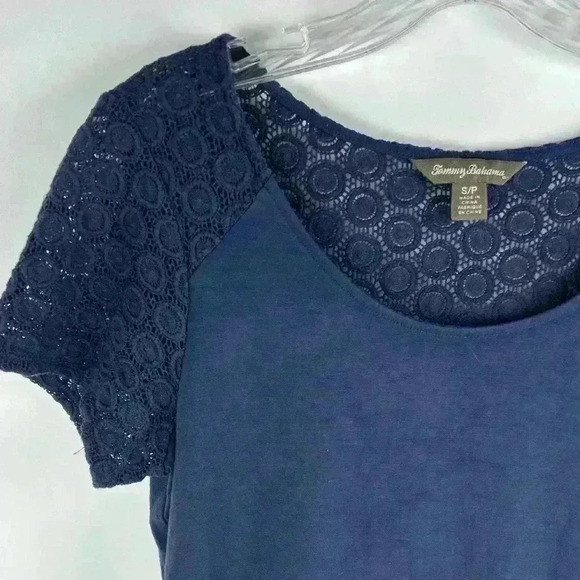 Tommy Bahama Women's Navy Blue Lace Dress Swim Coverup Size Small - Picture 8 of 13